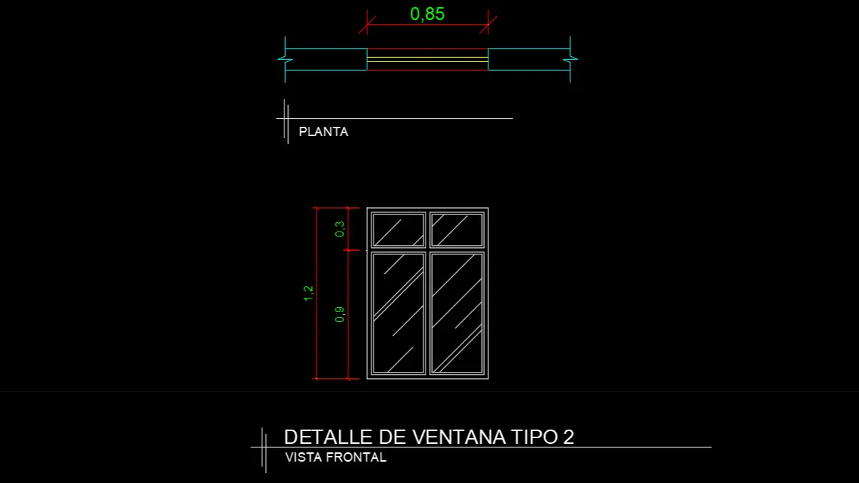 Ventana dwg a-2