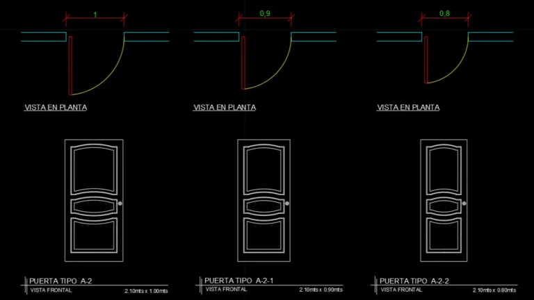 Puerta Tipo A-2 dwg