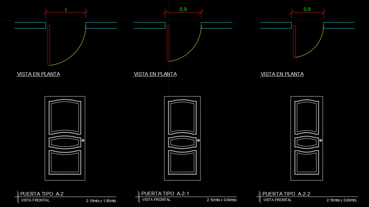 Puerta Tipo A-2 dwg