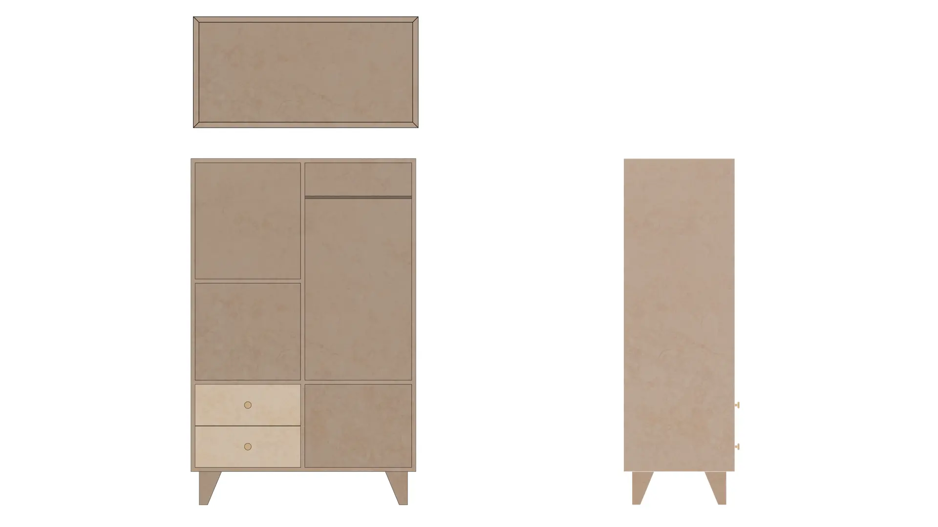 Mueble de Madera PNG A-1