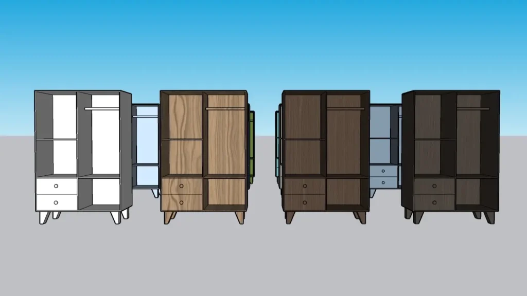 Mueble de Madera SketchUp A-1